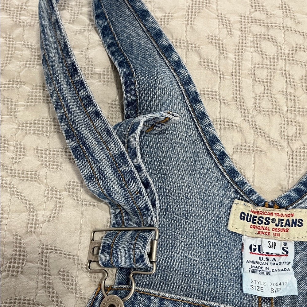 Vintage GUESS® JEANS Denim Overalls in Sz Small - Picture 11 of 16